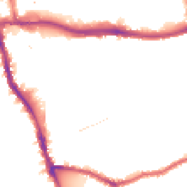 Night-time road noise heatmap for W6 8HD