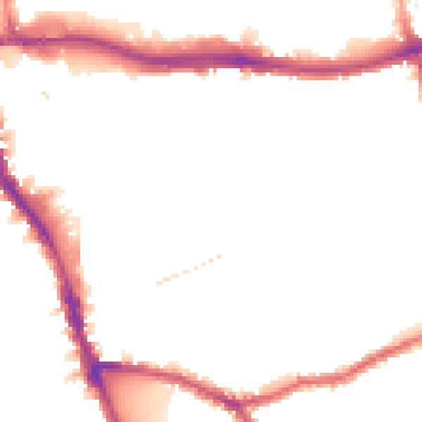 Night-time road noise heatmap for W6 8HL