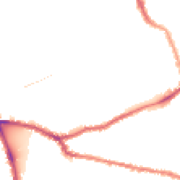 Night-time road noise heatmap for W6 8NR