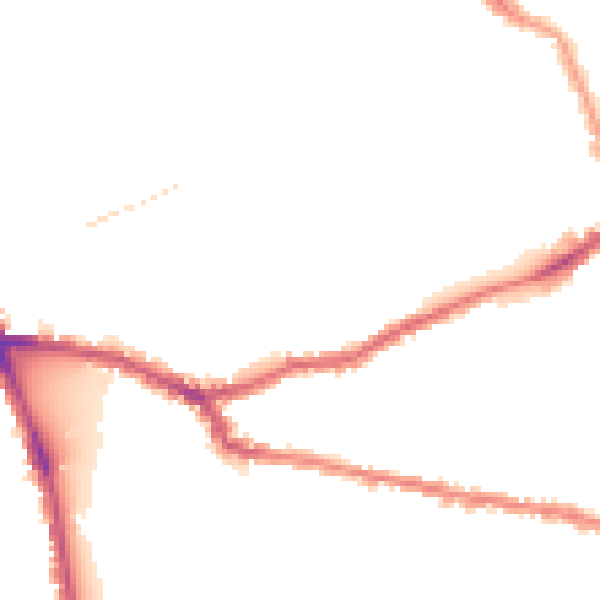 Night-time road noise heatmap for W6 8QG
