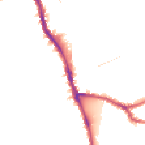 Night-time road noise heatmap for W6 8QT