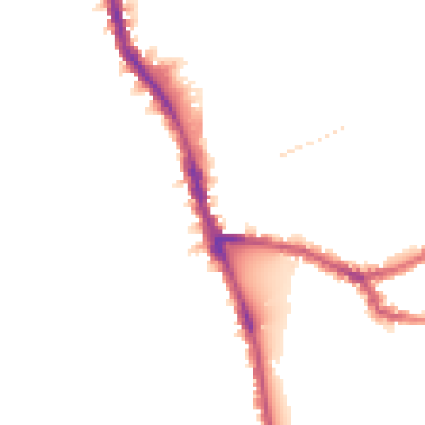 Night-time road noise heatmap for W6 8QX