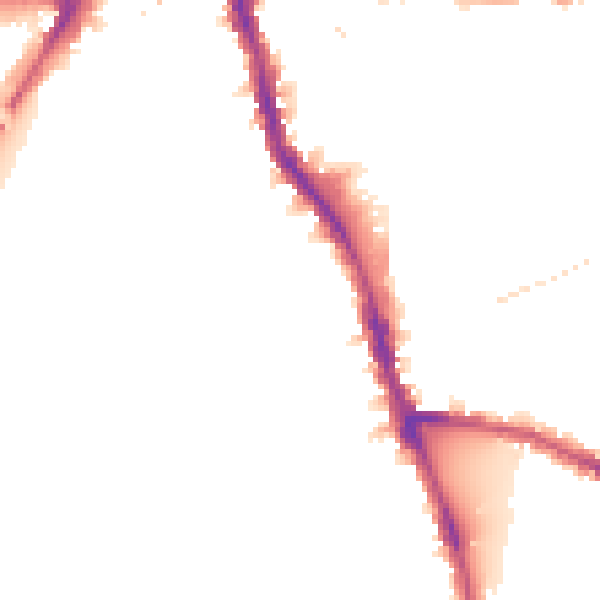 Night-time road noise heatmap for W6 9EY