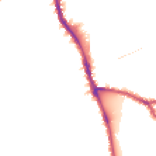 Night-time road noise heatmap for W6 9NX