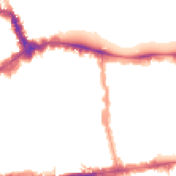 Night-time road noise heatmap for W8 5AA