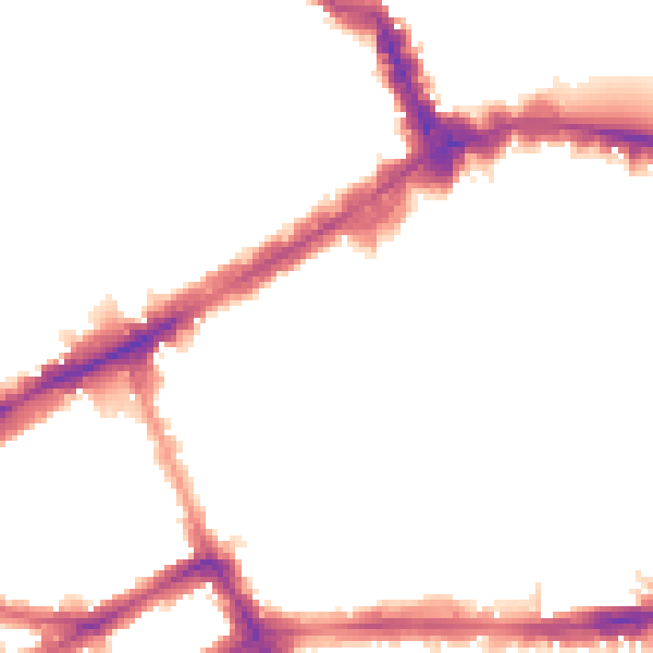 Night-time road noise heatmap for W8 6TL