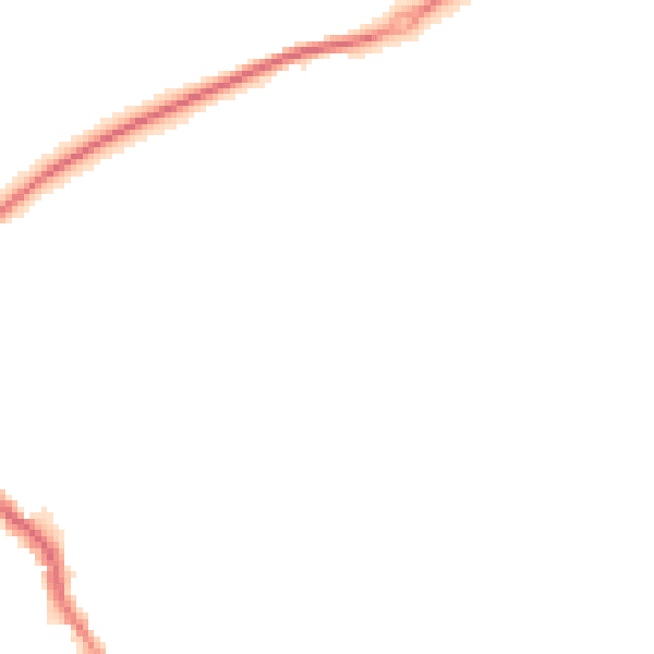 Night-time road noise heatmap for WA1 3JZ
