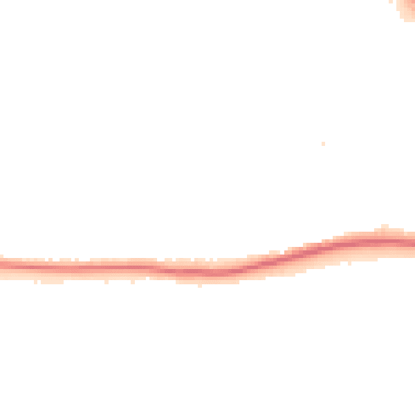 Night-time road noise heatmap for WA1 4EX