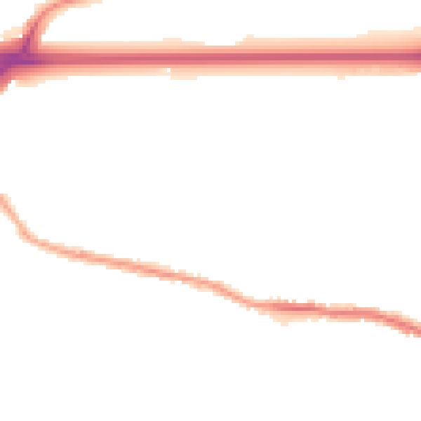 Night-time road noise heatmap for WA11 0HF