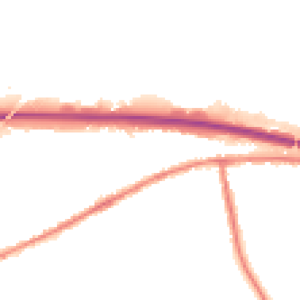 Night-time road noise heatmap for WA11 0LS