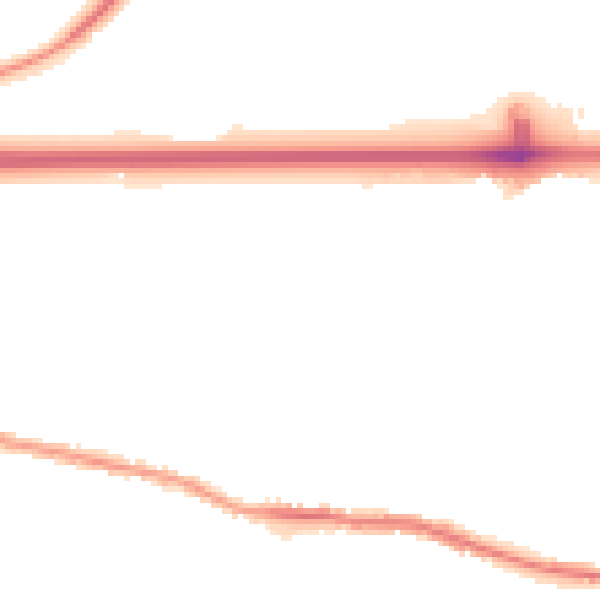 Night-time road noise heatmap for WA11 0XA