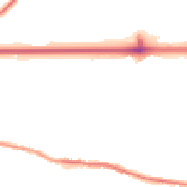 Night-time road noise heatmap for WA11 0XB