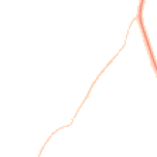 Night-time road noise heatmap for WA11 7DQ