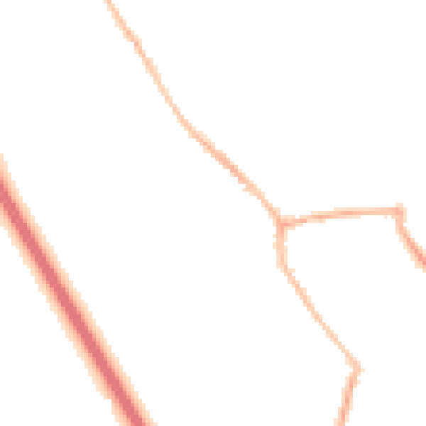 Night-time road noise heatmap for WA11 8DJ