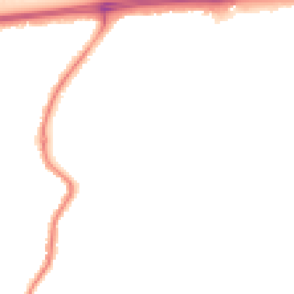 Night-time road noise heatmap for WA11 9AL
