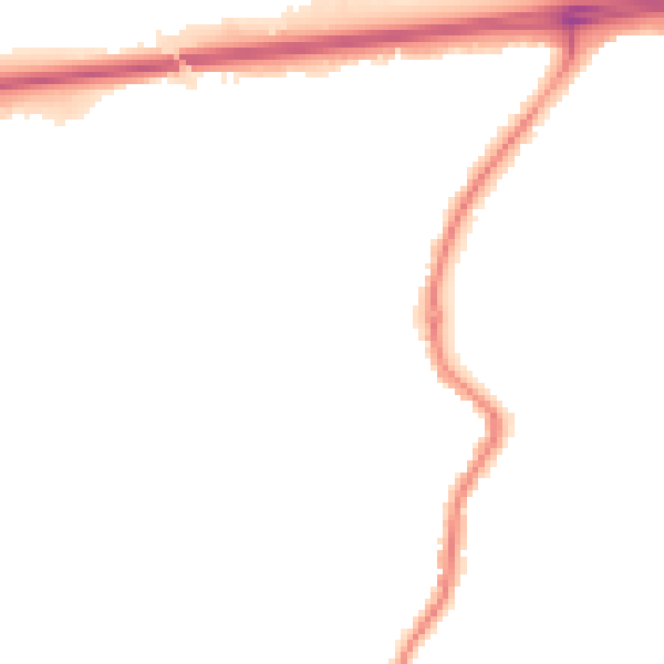Night-time road noise heatmap for WA11 9HP