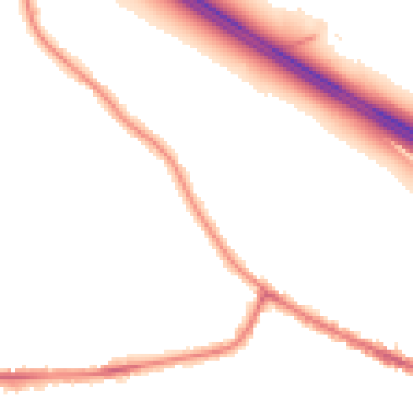 Night-time road noise heatmap for WA12 0AE