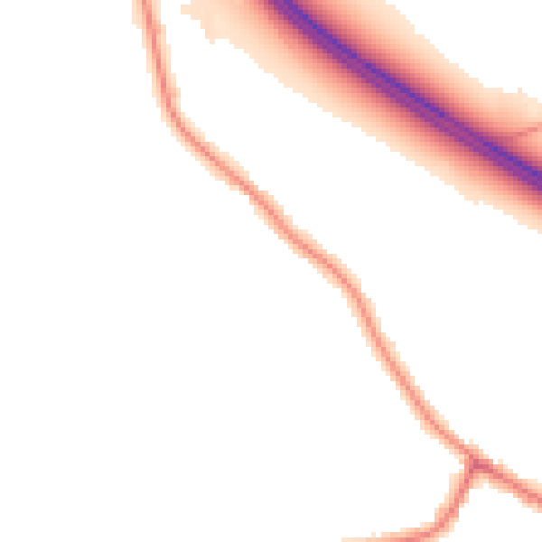 Night-time road noise heatmap for WA12 0AT