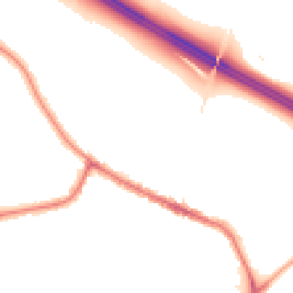 Night-time road noise heatmap for WA12 0DX