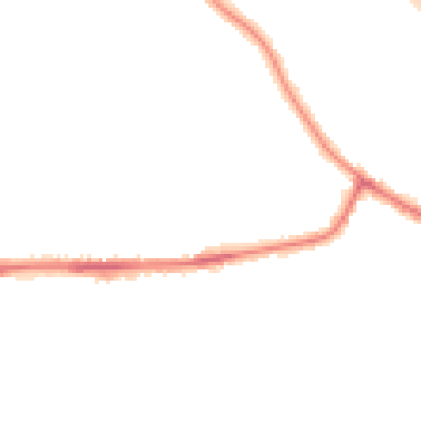 Night-time road noise heatmap for WA12 0EA