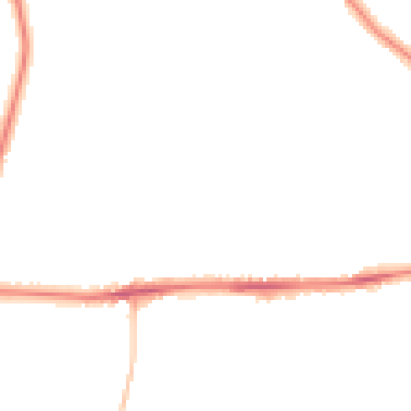 Night-time road noise heatmap for WA12 0EL