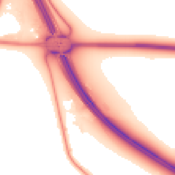 Night-time road noise heatmap for WA12 0HN