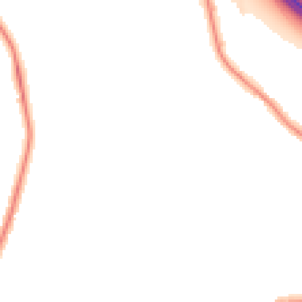 Night-time road noise heatmap for WA12 0LE