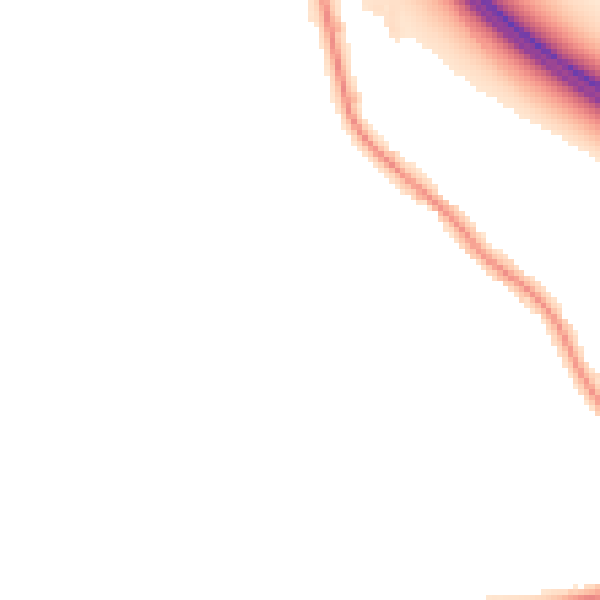 Night-time road noise heatmap for WA12 0NH