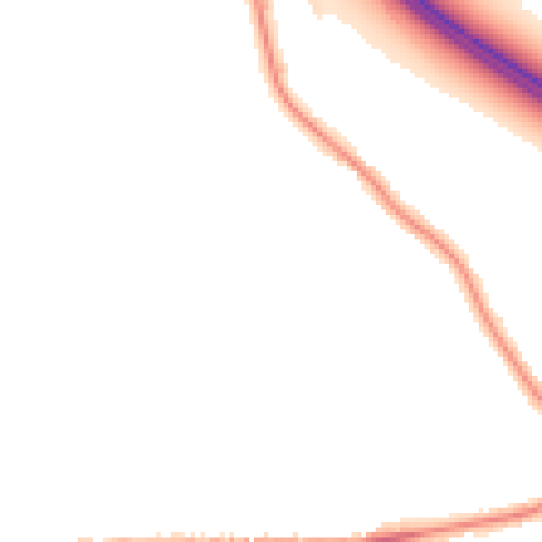 Night-time road noise heatmap for WA12 0NJ