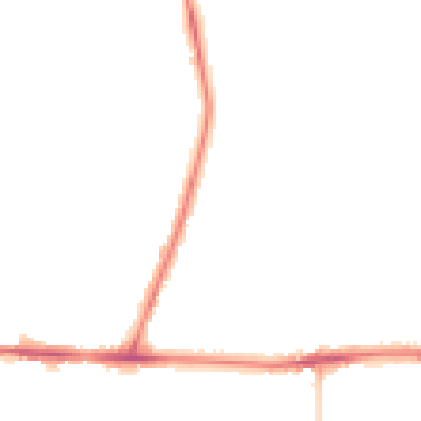 Night-time road noise heatmap for WA12 9EQ