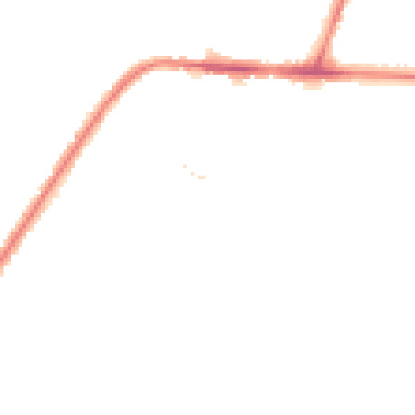 Night-time road noise heatmap for WA12 9HL
