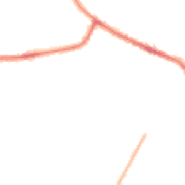 Night-time road noise heatmap for WA12 9JS
