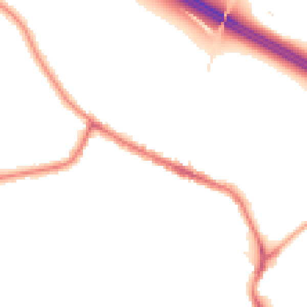 Night-time road noise heatmap for WA12 9SH