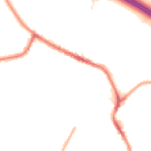 Night-time road noise heatmap for WA12 9UP