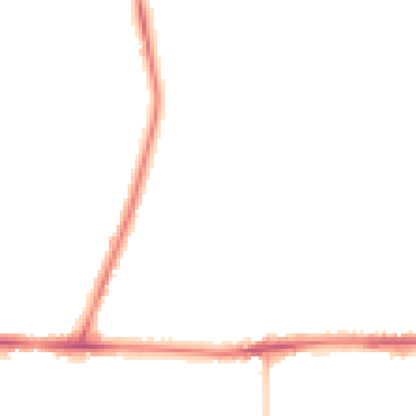 Night-time road noise heatmap for WA12 9WU