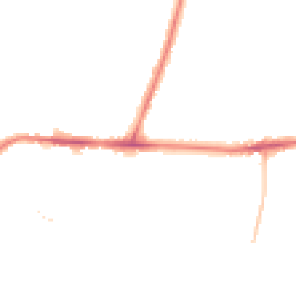 Night-time road noise heatmap for WA12 9ZH