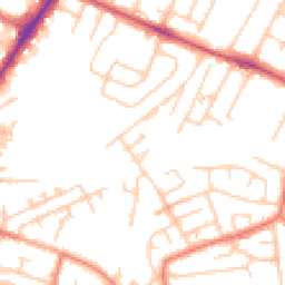 Daytime road noise heatmap for WA14 1AF