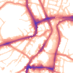 Daytime road noise heatmap for WA14 1AJ