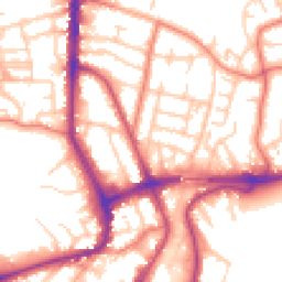 Daytime road noise heatmap for WA14 1BP