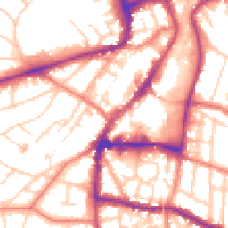 Daytime road noise heatmap for WA14 1DG