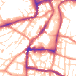 Daytime road noise heatmap for WA14 1DU