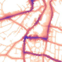 Daytime road noise heatmap for WA14 1DW