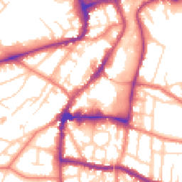 Daytime road noise heatmap for WA14 1DY