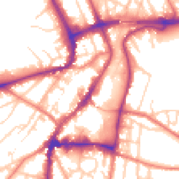 Daytime road noise heatmap for WA14 1EJ