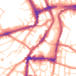 Daytime road noise heatmap for WA14 1EQ