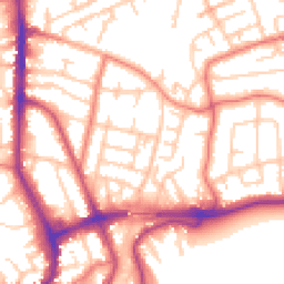 Daytime road noise heatmap for WA14 1GZ