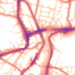 Daytime road noise heatmap for WA14 1HE