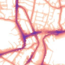 Daytime road noise heatmap for WA14 1HG