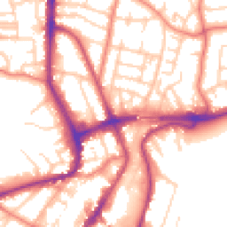 Daytime road noise heatmap for WA14 1HJ