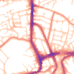 Daytime road noise heatmap for WA14 1HU